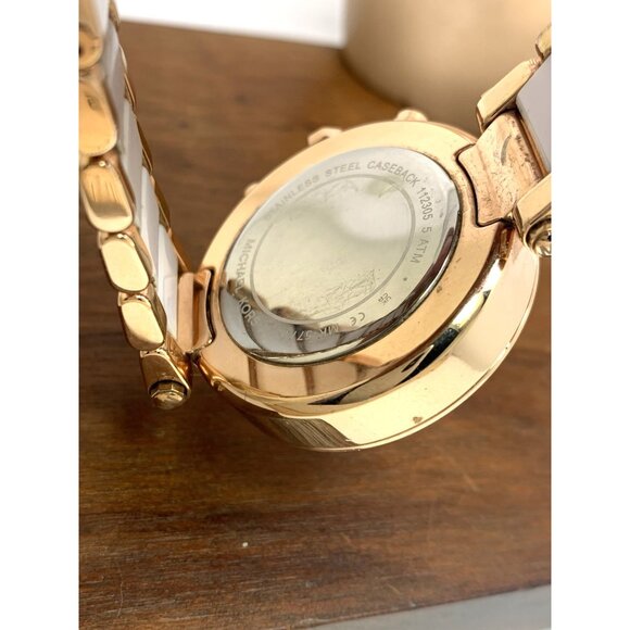 Michael Kors Women's Watch MK5774 Parker Quartz Chronograph Rose Gold White 39mm - Picture 7 of 15
